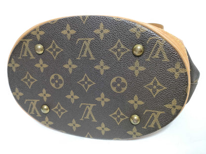 LOUIS VUITTON Monogram M42238 Petit Bucket/Tote Bag with Pouch