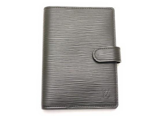 LOUIS VUITTON Epi R20052 Agenda PM Noir Notebook Cover