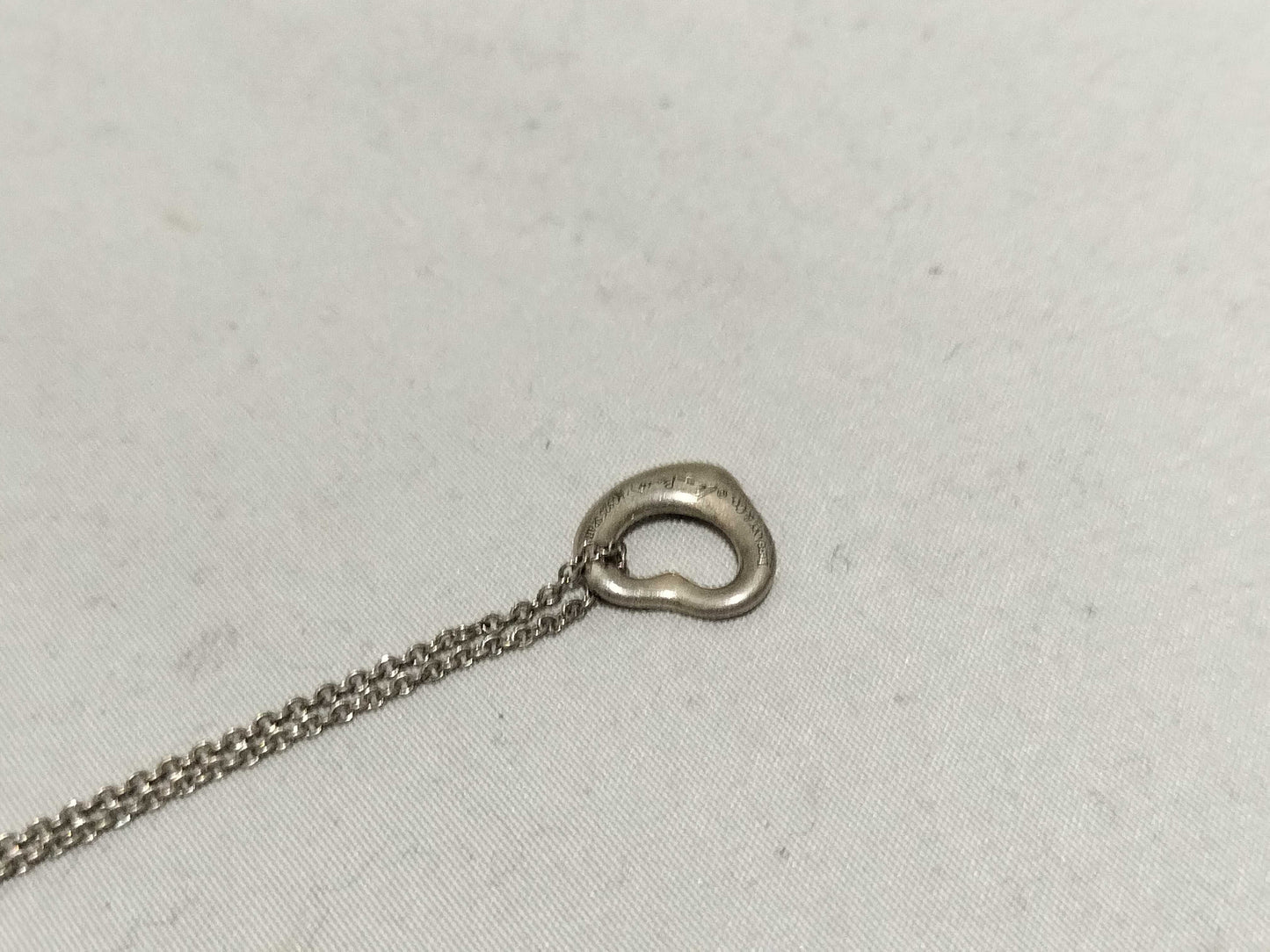 Tiffany & Co. Open Heart 925 Stamped Open Heart Necklace 2.2g Necklace