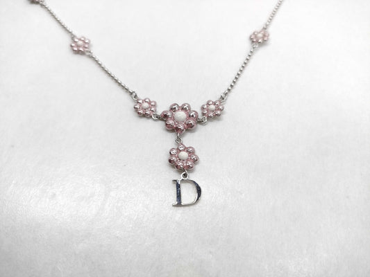 Dior Flower Motif Necklace Necklace