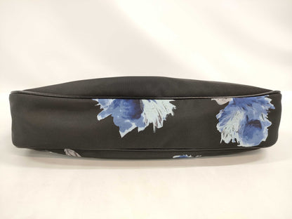 PRADA Nylon Shoulder Bag with Floral Print