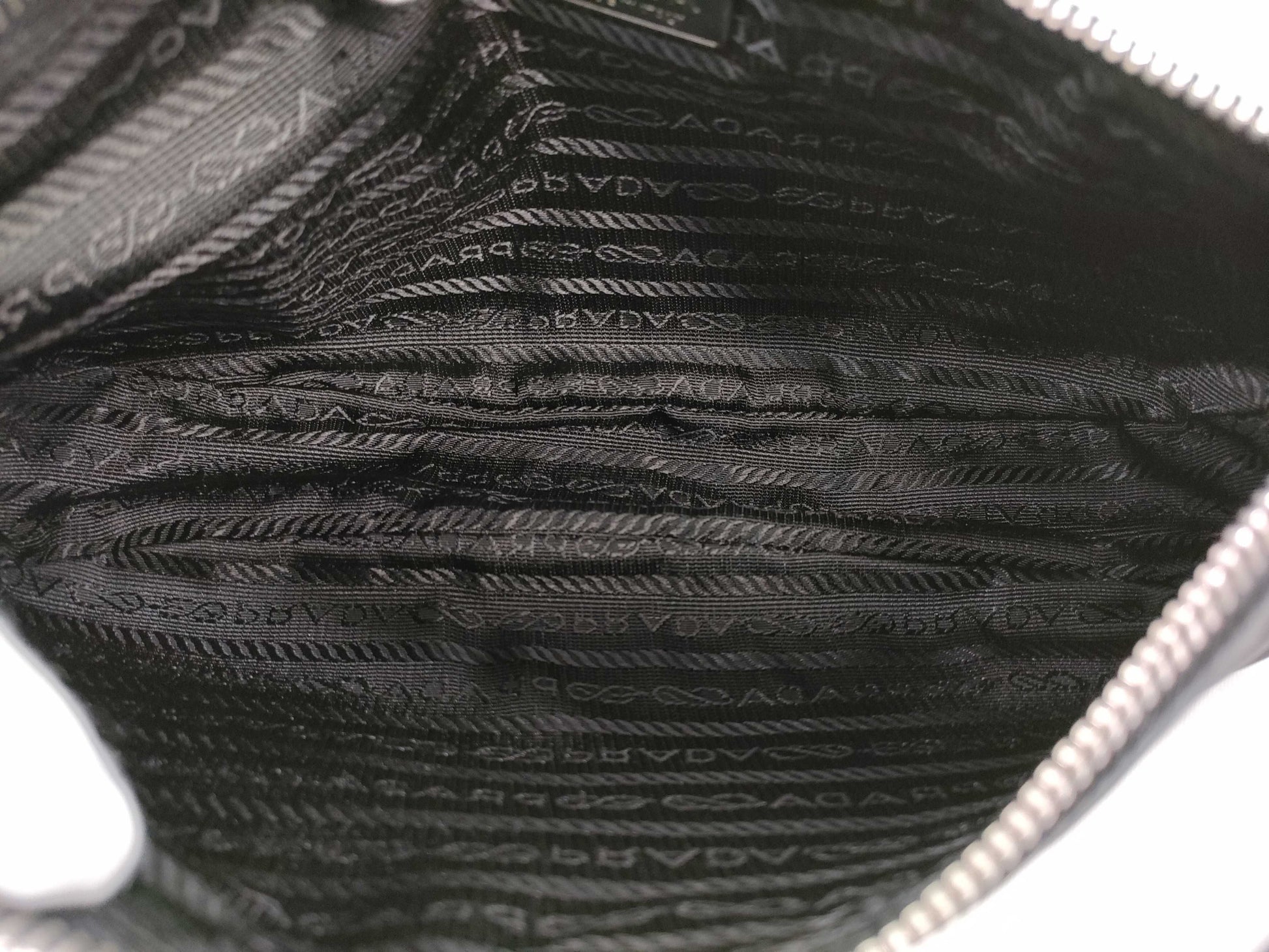 PRADA Nylon Shoulder Bag with Floral Print