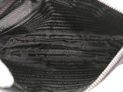 PRADA Nylon Shoulder Bag with Floral Print