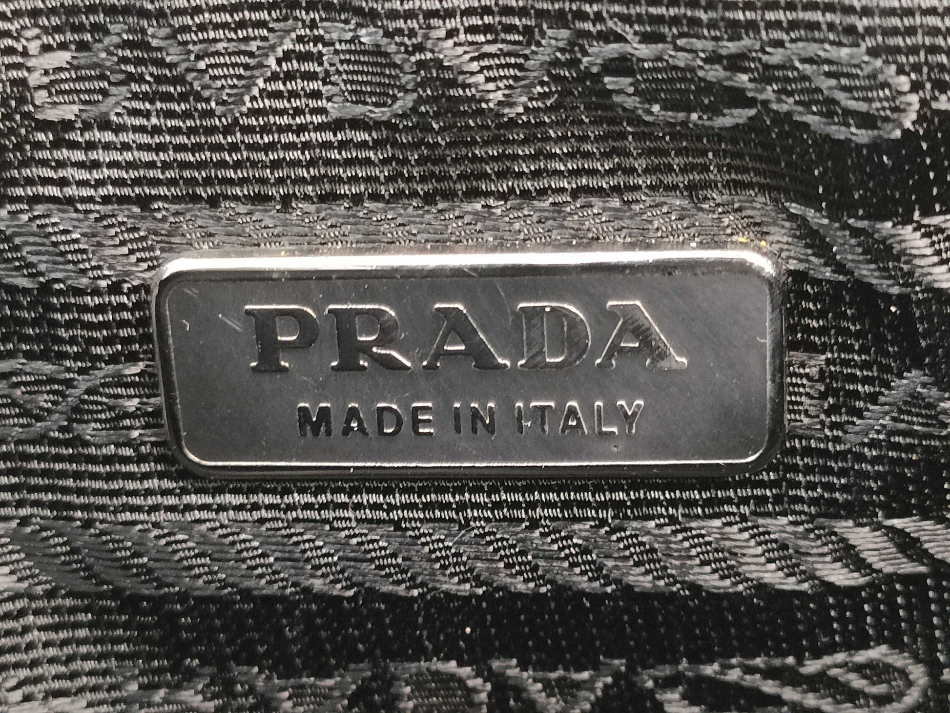 PRADA Nylon Shoulder Bag with Floral Print