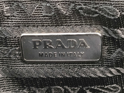 PRADA Nylon Shoulder Bag with Floral Print