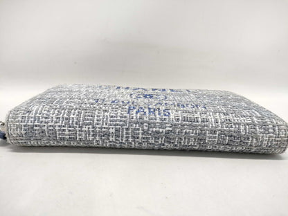 CHANEL Tweed Round Wallet