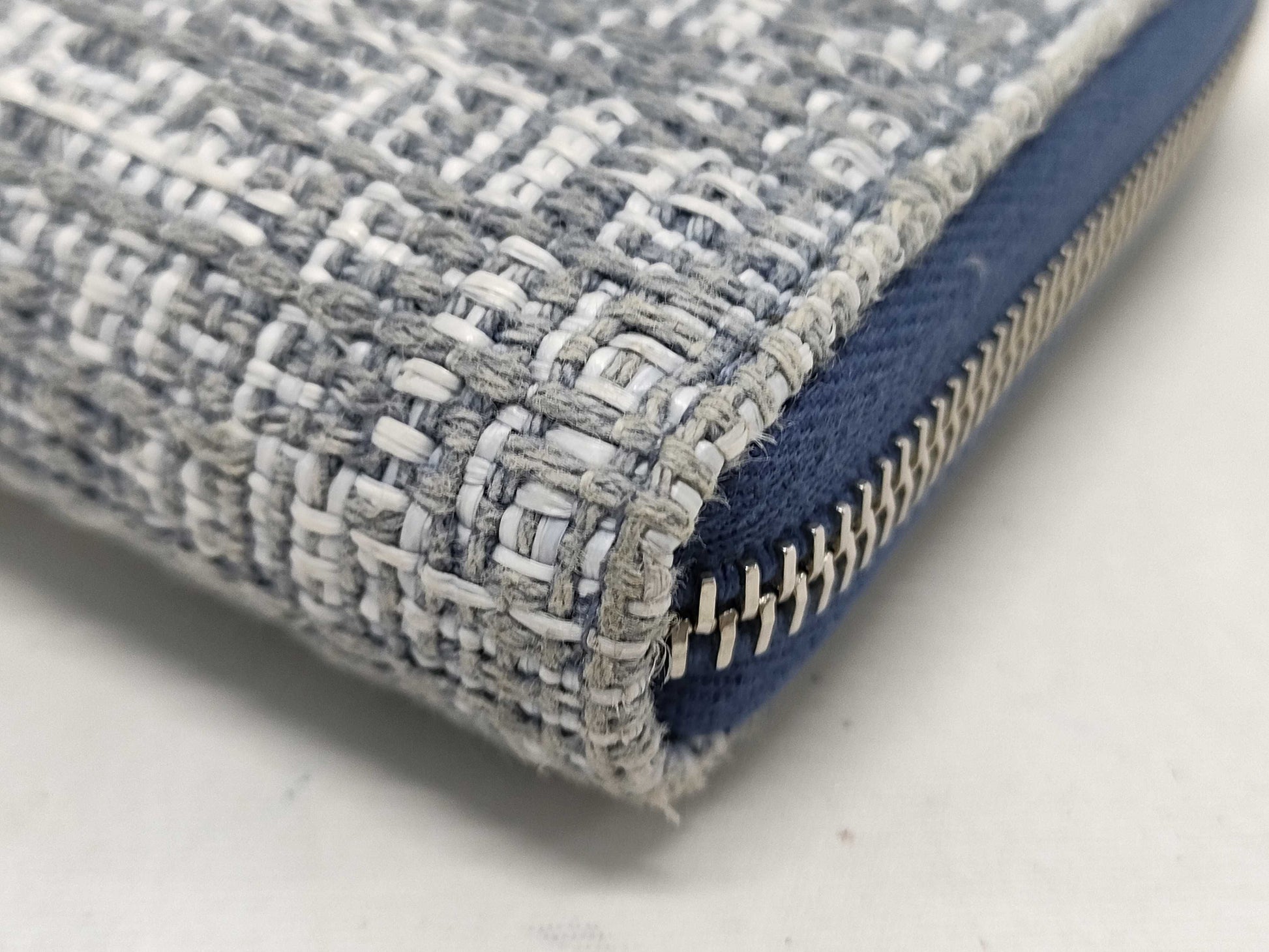 CHANEL Tweed Round Wallet