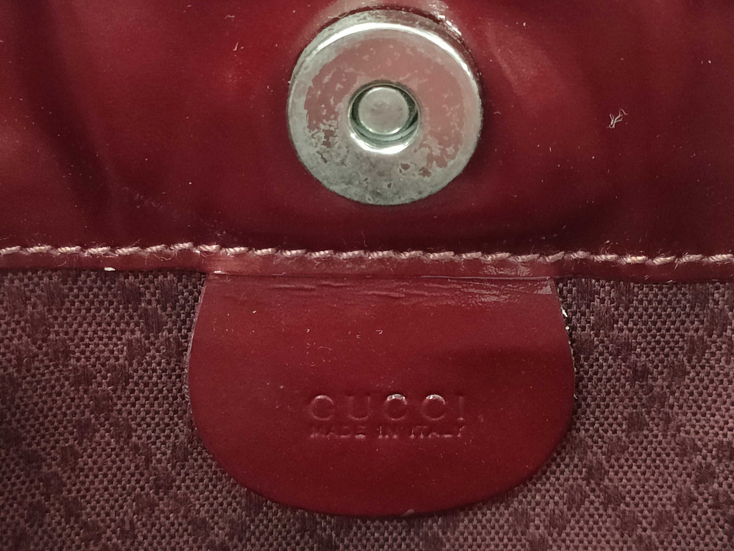 GUCCI 002 1817 0402 enamel / Burberry Nova handbag / Herve Chapelier nylon tote bag