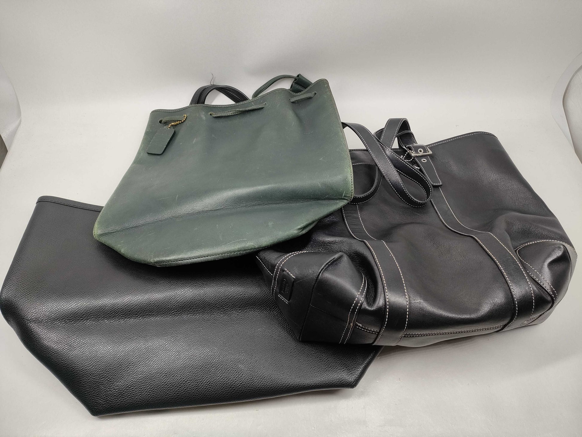 COACH 3-piece leather bag tote bag