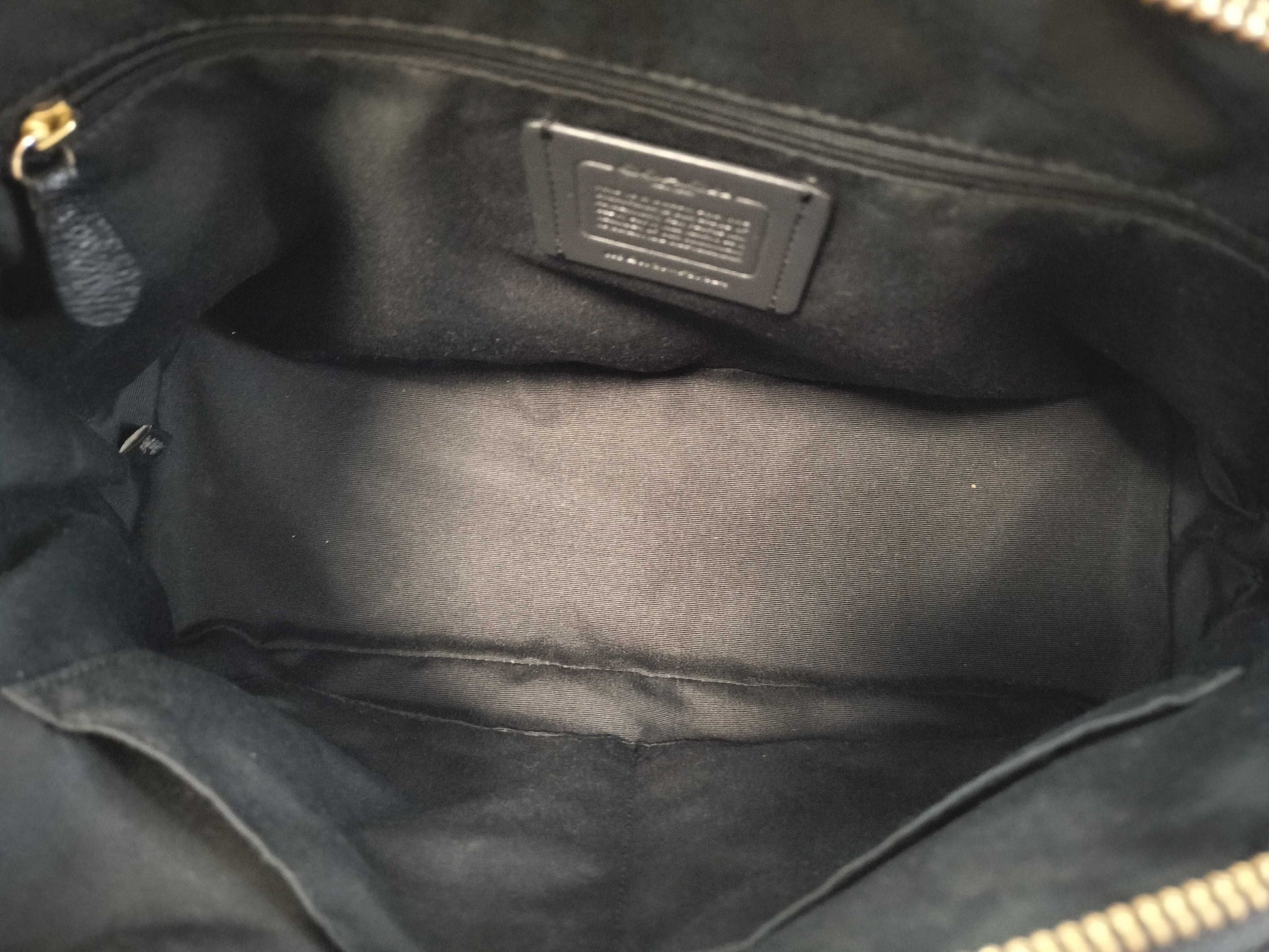 COACH 2-way black handbag