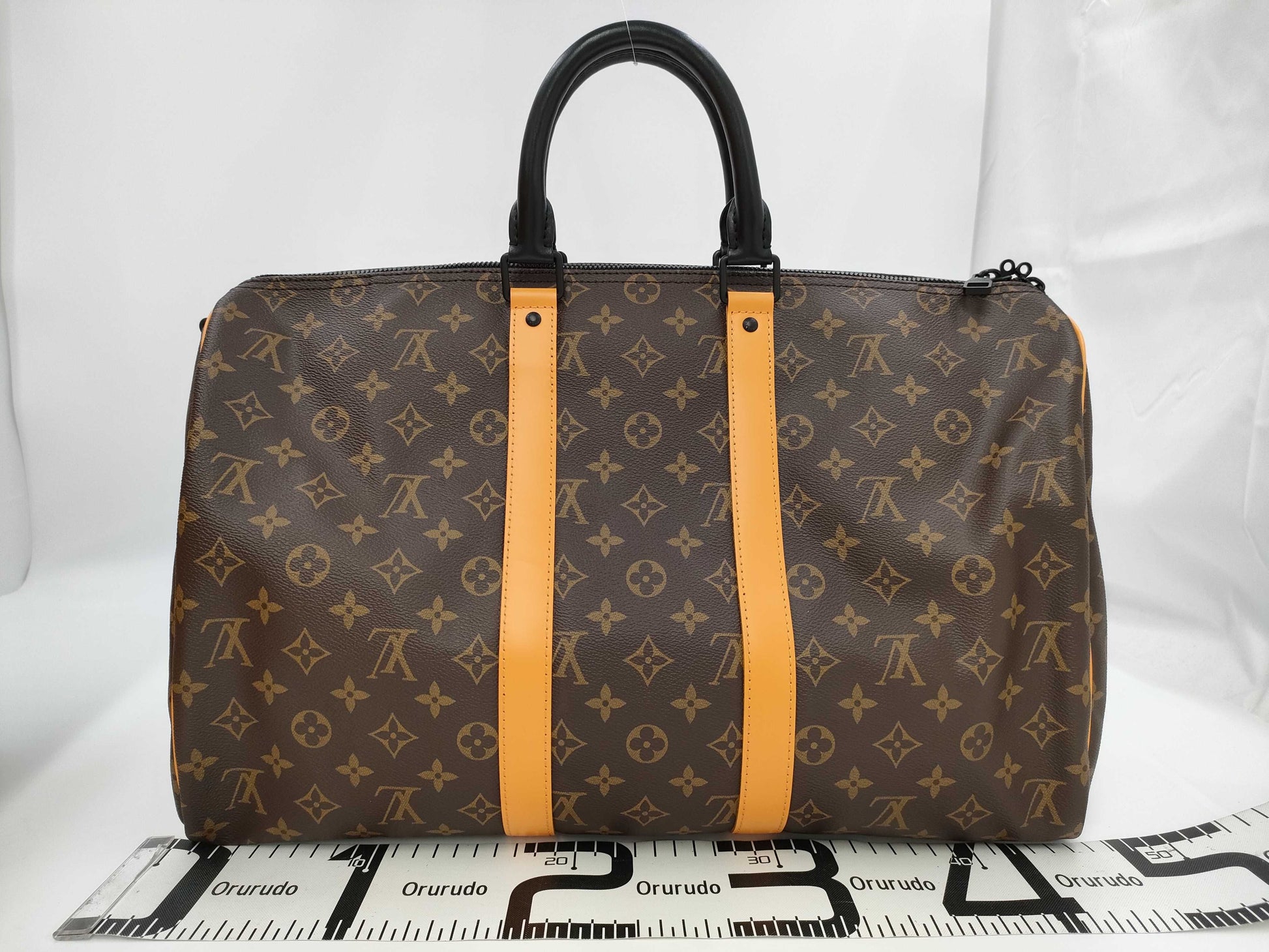 LOUIS VUITTON Monogram Keepall Bandouliere 50 Macassar Bag