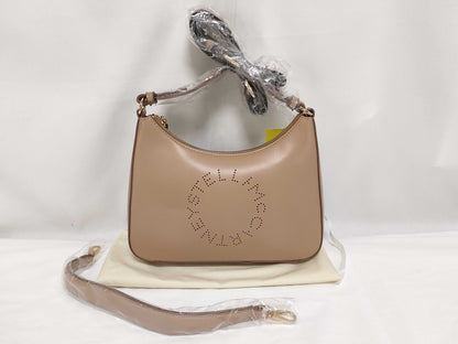 Stella McCartney Leather 2-Way Brown Shoulder Bag