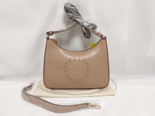 Stella McCartney Leather 2-Way Brown Shoulder Bag