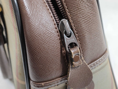 BURBERRY Check Handbag/Stained Handbag