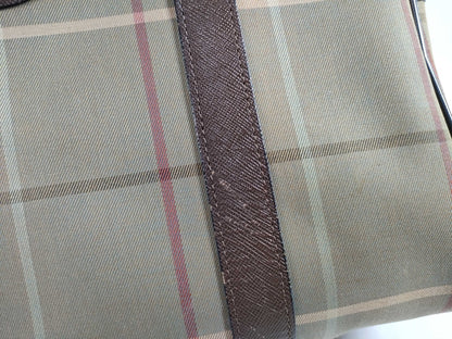 BURBERRY Check Handbag/Stained Handbag
