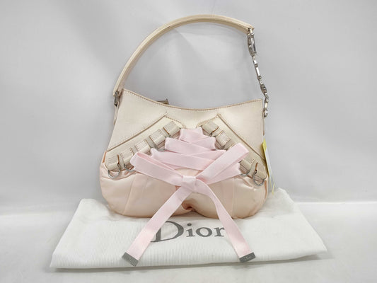 Dior Ribbon Galliano Pink 13BM-0034 Handbag