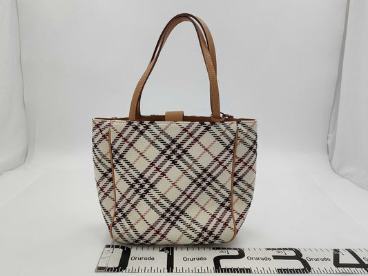 BURBERRY Check Tote Handbag