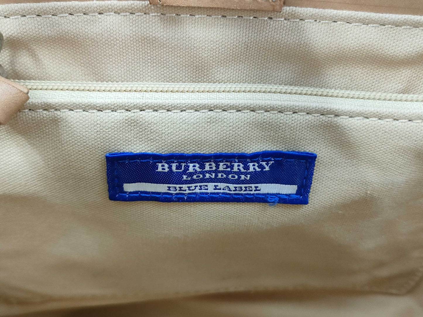 BURBERRY Check Tote Handbag