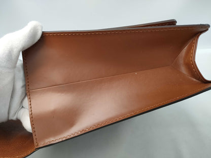 LOUIS VUITTON Monogram Porte-Document Bandouliere Handbag with Deteriorated Pockets