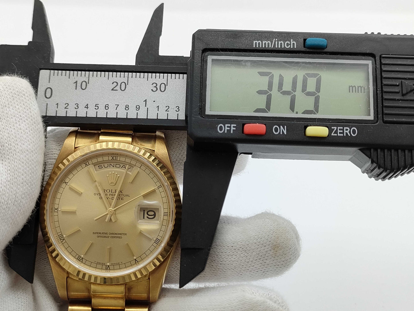 ROLEX 18238 W810869 Champagne Dial Boys' Watch