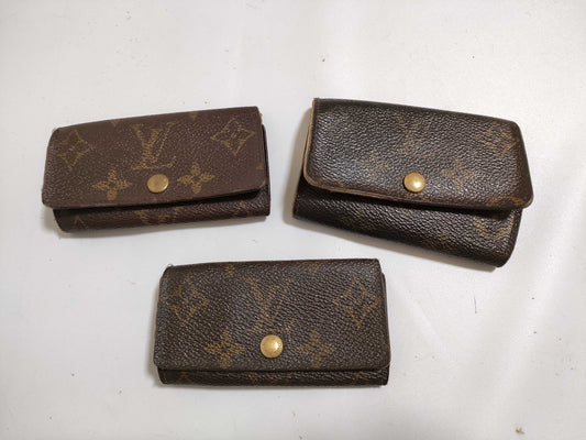 LOUIS VUITTON Monogram Small Items *3 Wallets