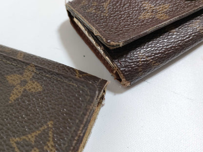 LOUIS VUITTON Monogram Small Items *3 Wallets