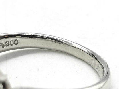 Black South Sea Pearl Ring, Diameter approx. 11.0mm, Pt900, 7.9g 