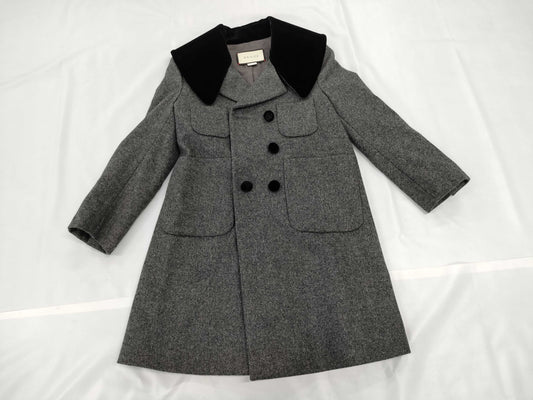 GUCCI Velvet Collar Double-Breasted Coat Size 36