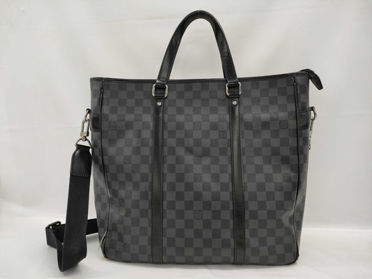 LOUIS VUITTON Damier Graphite N51192 Tadao 2-Way Shoulder Bag