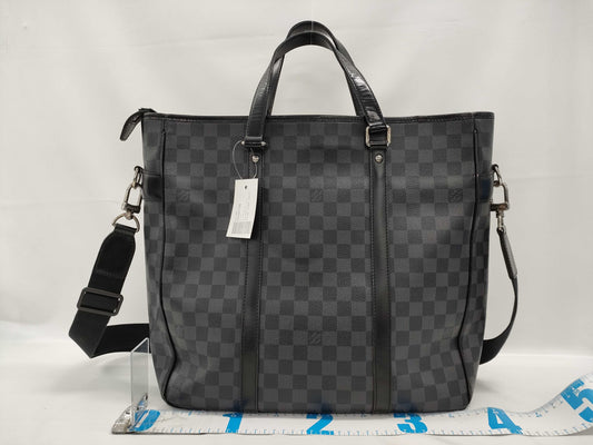 LOUIS VUITTON Damier Graphite N51192 Tadao 2-Way Shoulder Bag