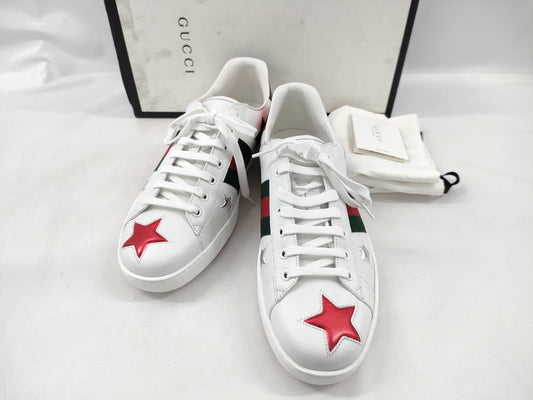 GUCCI 452502 11 G Ace Star Sherry Line 454562 Sneakers