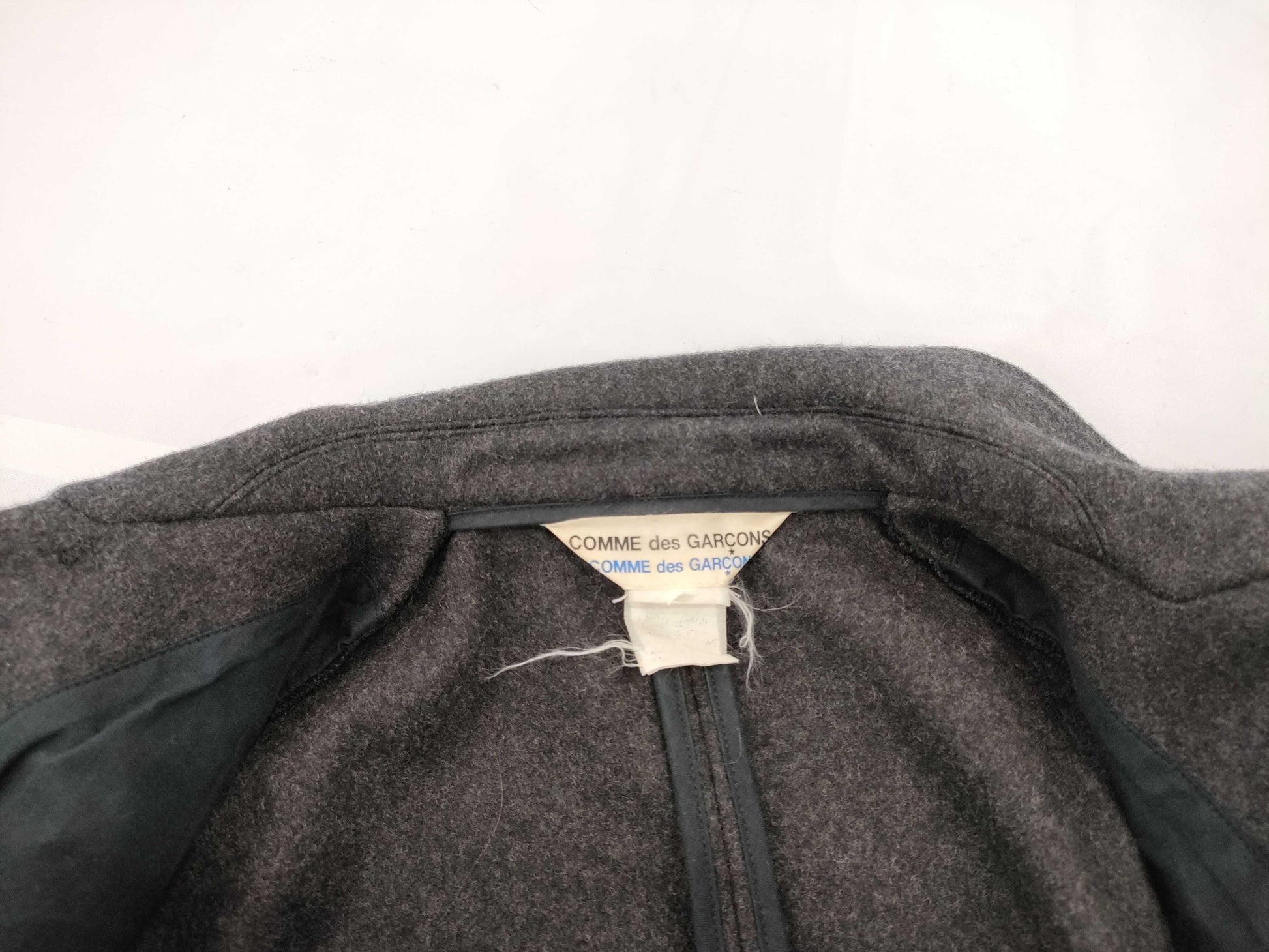 COMME des GARCONS Safety Pin Cloth Wool Jacket