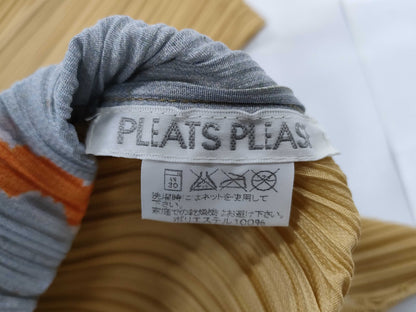 ISSEY MIYAKE Pleats Please patterned tank top