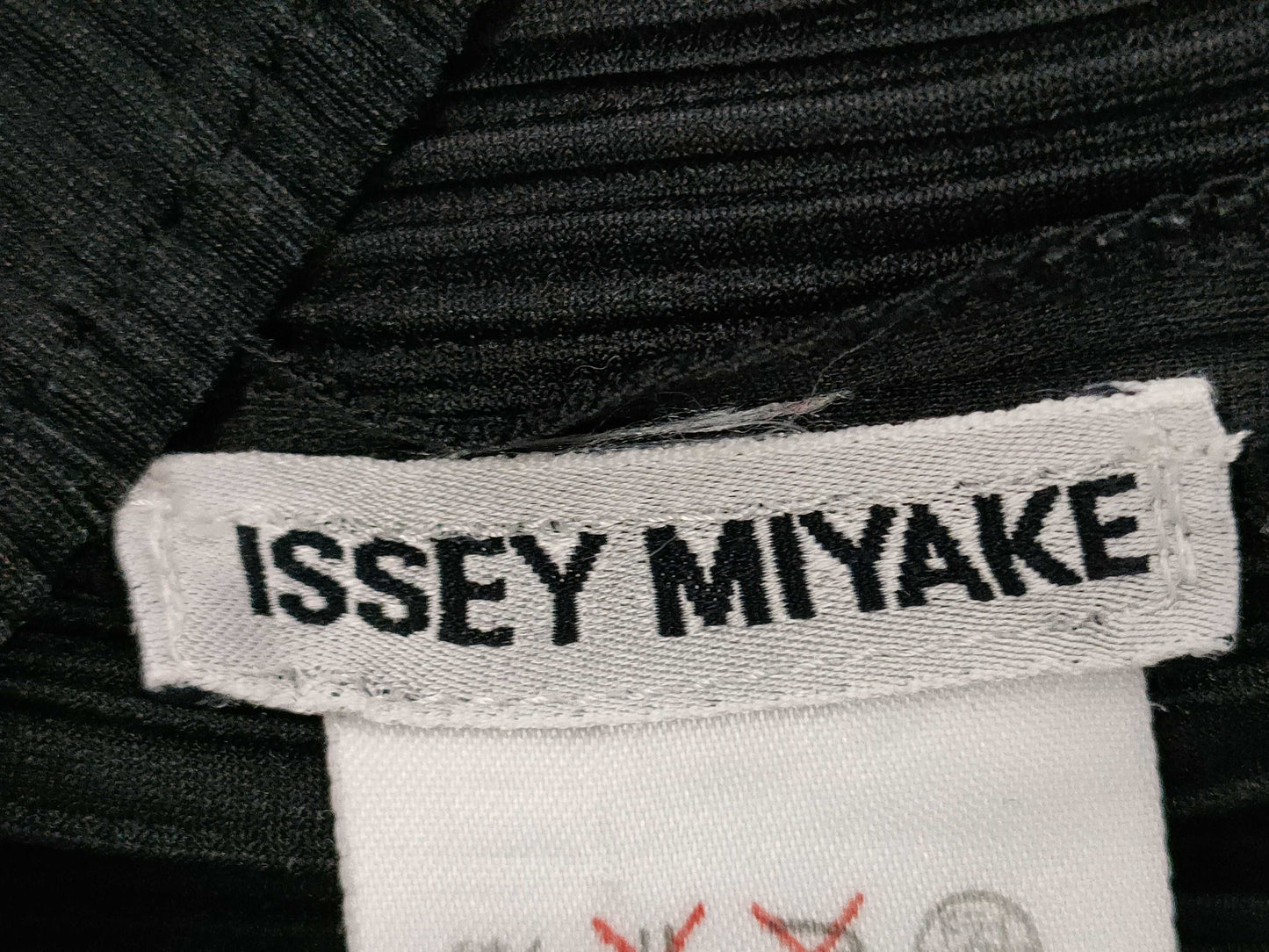 ISSEY MIYAKE black long-sleeved top