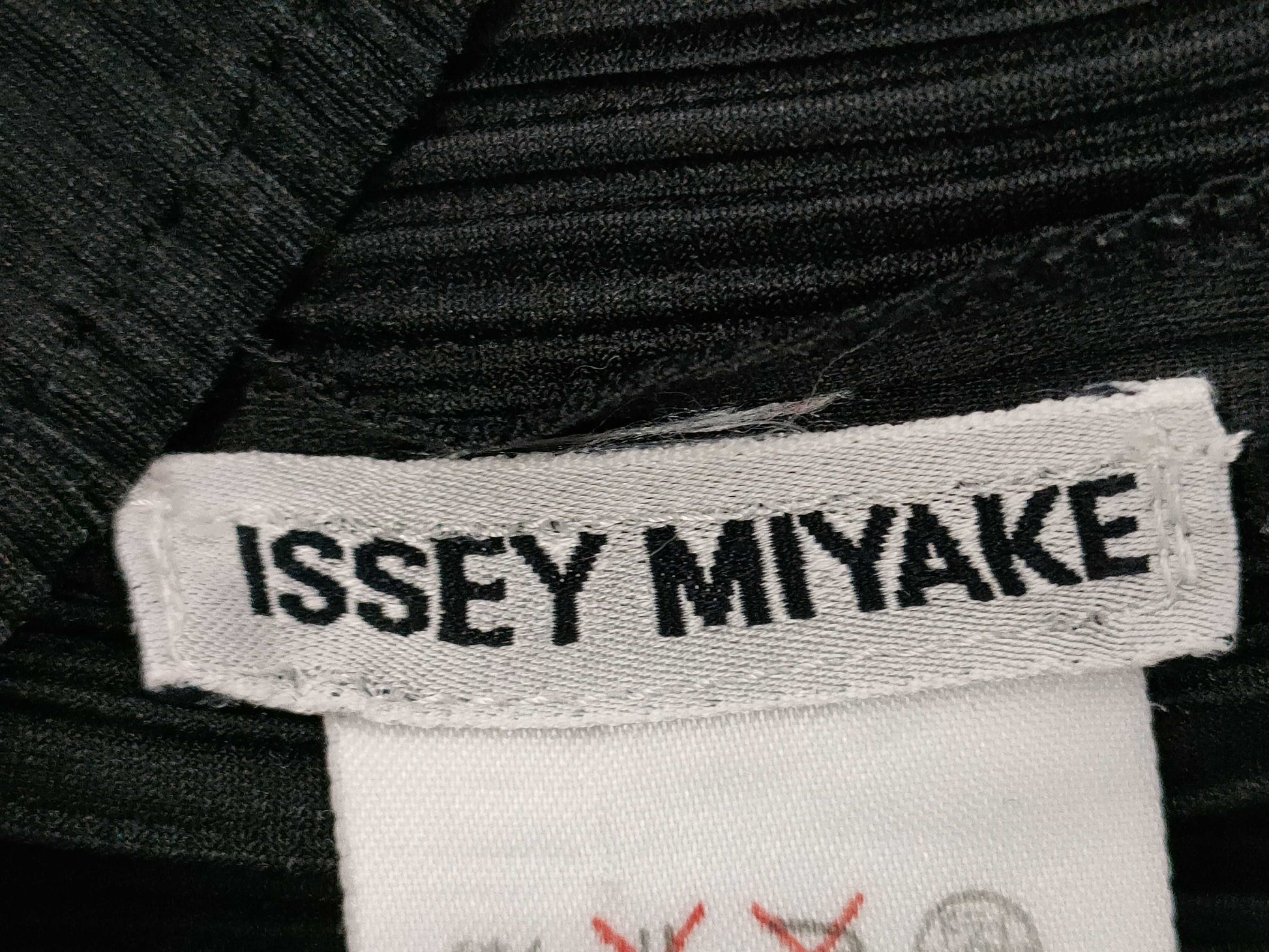 ISSEY MIYAKE black long-sleeved top