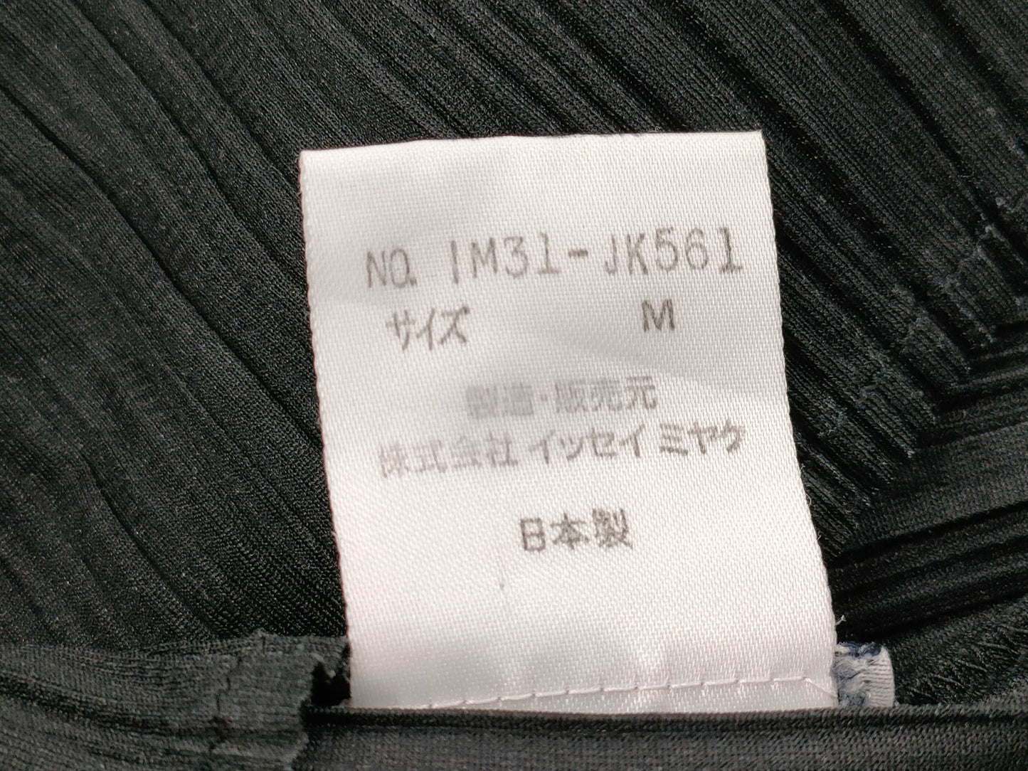 ISSEY MIYAKE black long-sleeved top