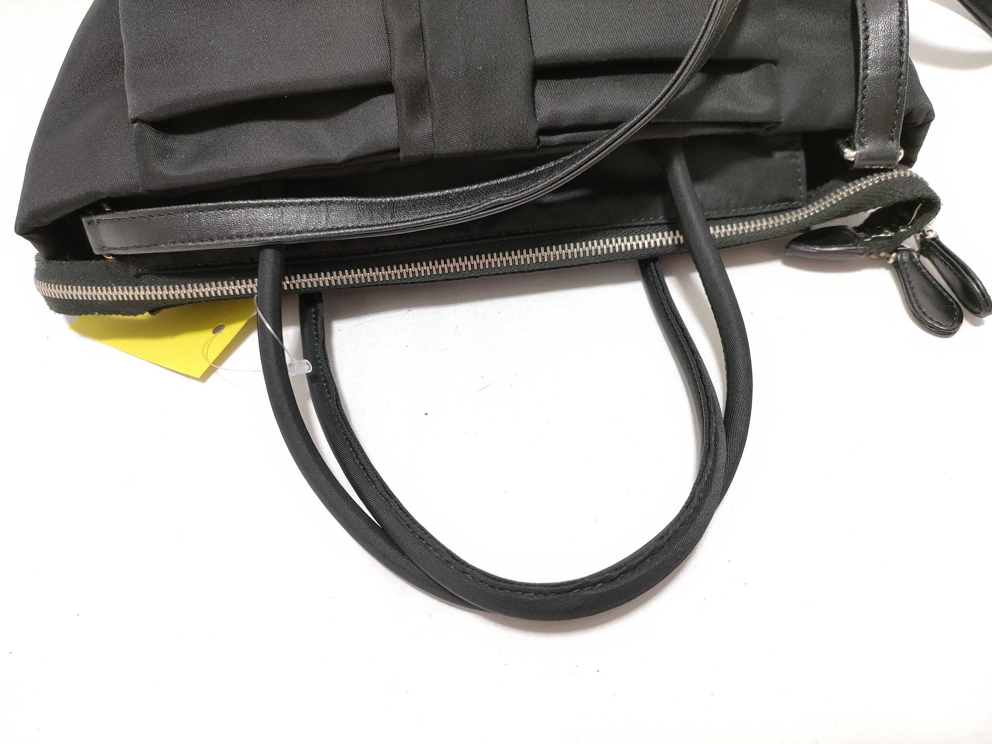 PRADA Nylon Ribbon 2-Way Handbag with Rusted Metal Fittings