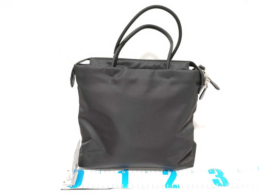 PRADA Nylon Ribbon 2-Way Handbag with Rusted Metal Fittings