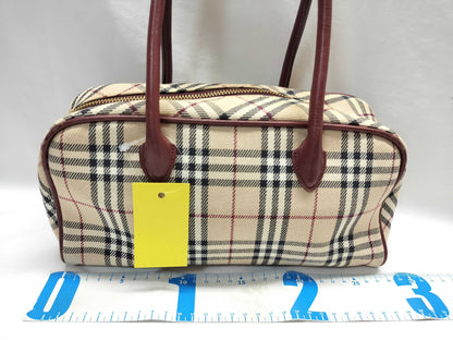 BURBERRY Nova Check Tote Shoulder Bag