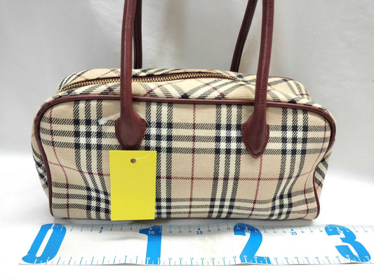 BURBERRY Nova Check Tote Shoulder Bag
