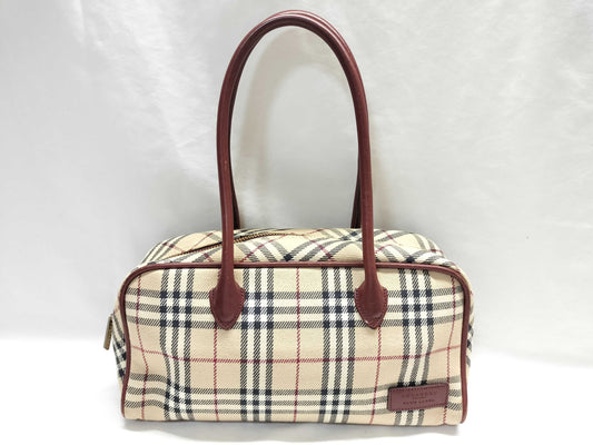 BURBERRY Nova Check Tote Shoulder Bag