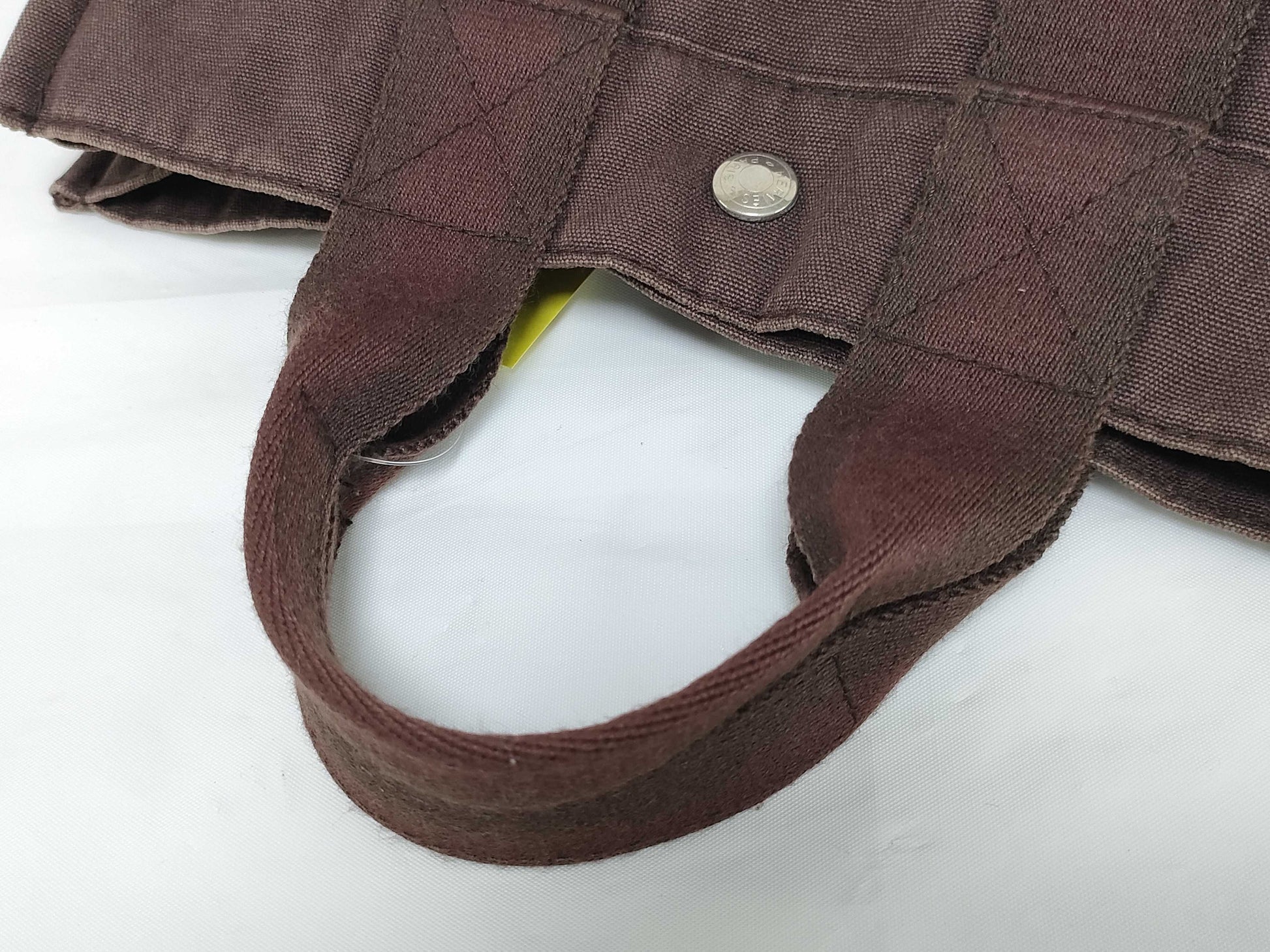 HERMES Foul Tou PM Canvas x Half Leather Bag Handbag