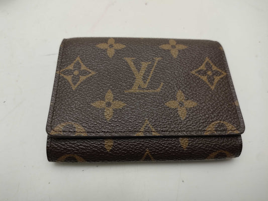 LOUIS VUITTON Monogram M63801 Envelope Carte de Visite Wallet