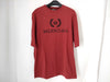 BALENCIAGA BB Balenciaga Short Sleeve T-Shirt with Logo, Red, Size XS
