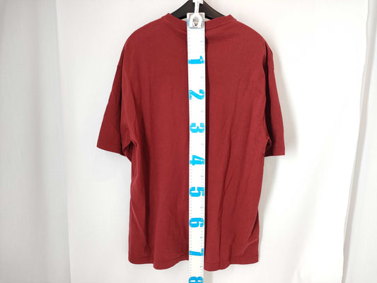 BALENCIAGA BB Balenciaga Short Sleeve T-Shirt with Logo, Red, Size XS