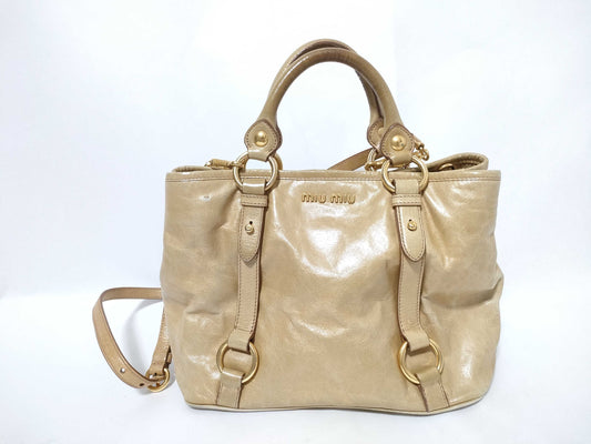 Miu Miu Leather 2-Way Handbag