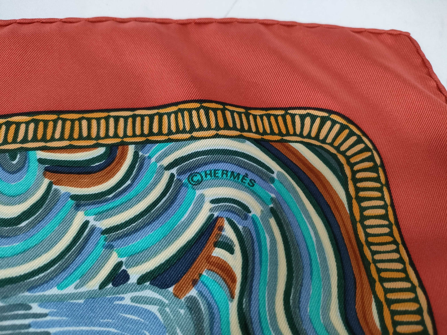 HERMES Carre HENRY F SMITH SAILOR Scarf