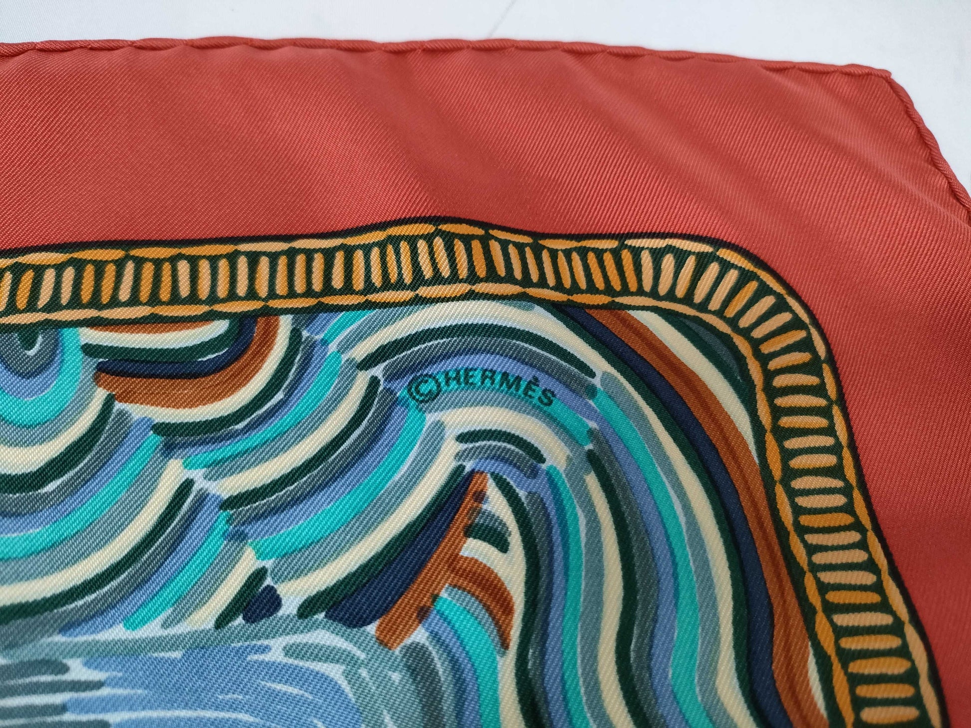 HERMES Carre HENRY F SMITH SAILOR Scarf