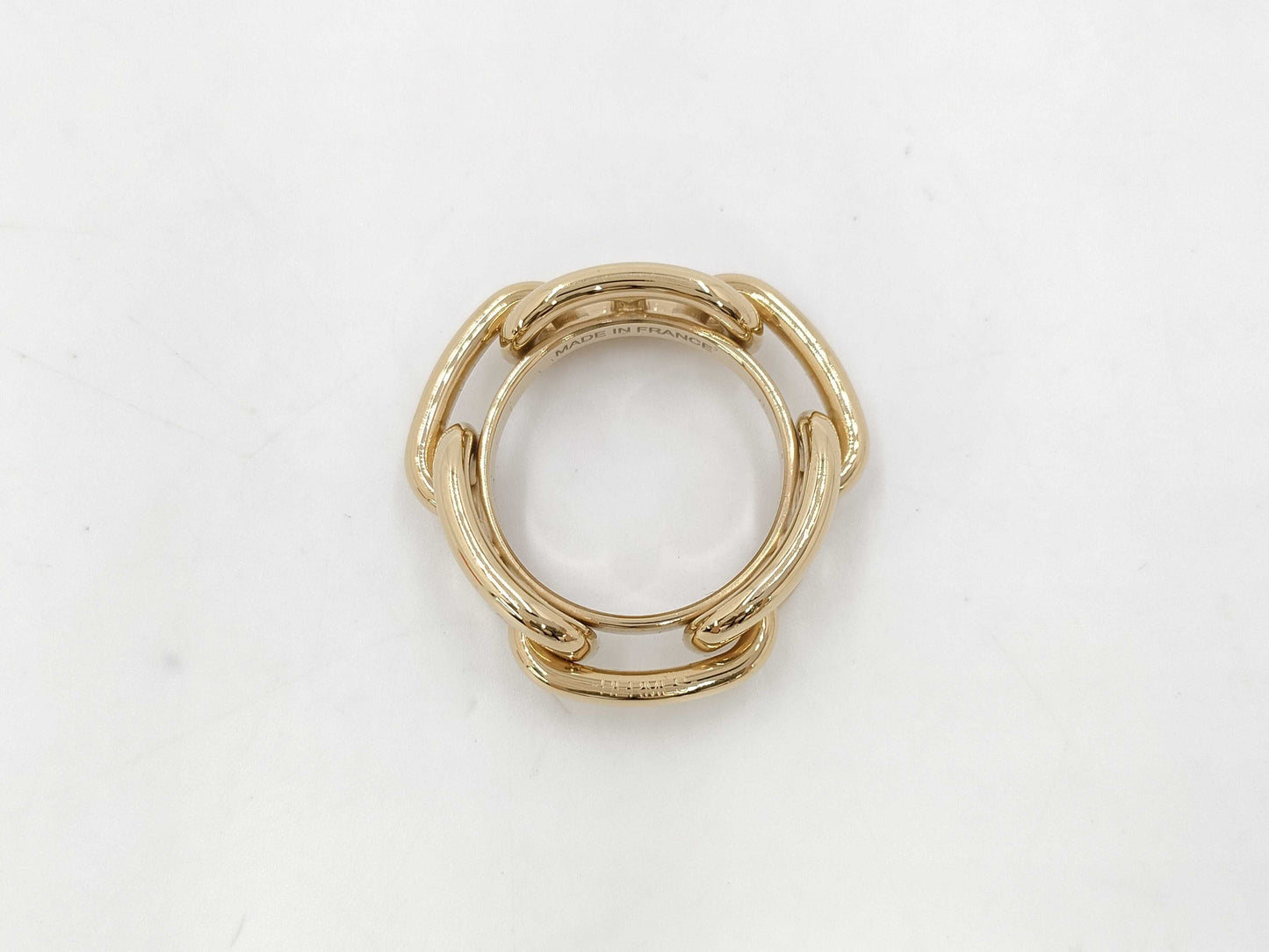 HERMES Chaine d'Ancre Scarf Ring Gold Other Accessories