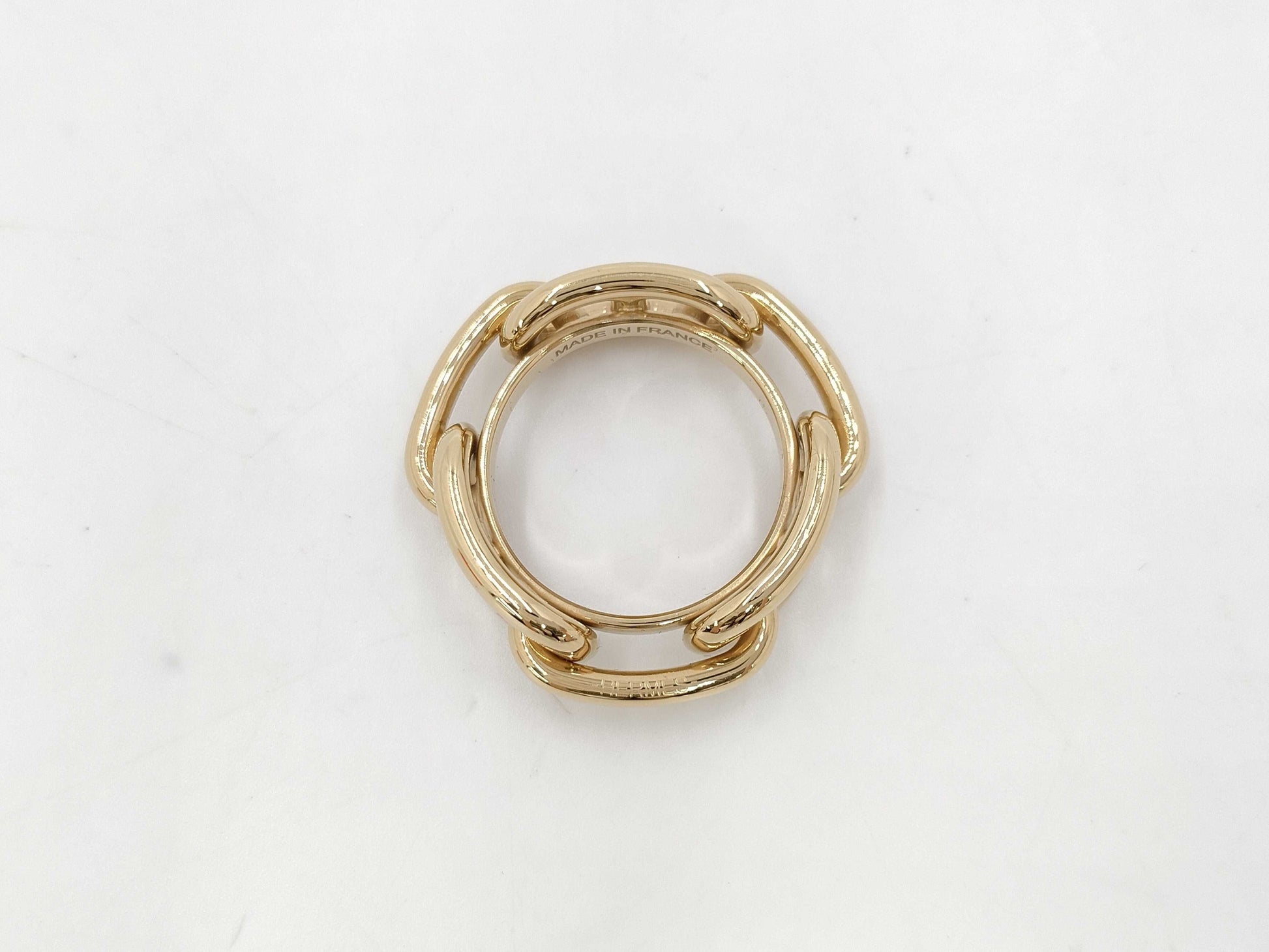 HERMES Chaine d'Ancre Scarf Ring Gold Other Accessories